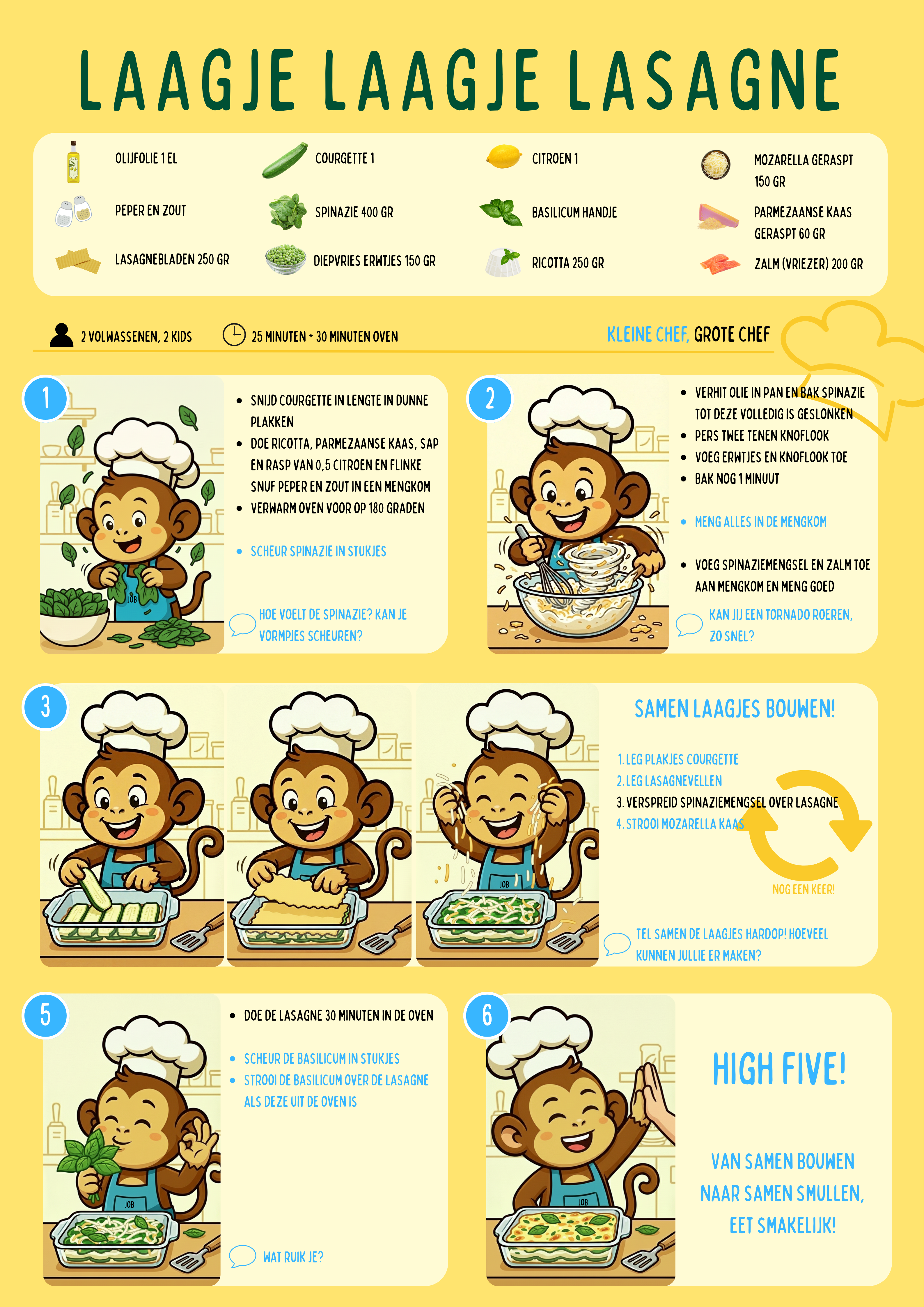 Laagje laagje lasagne